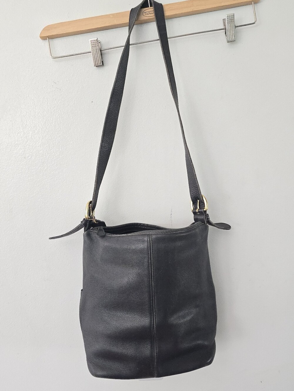 COACH Vintage Leather Soho Rivington 4141 Shoulder/Hobo Bag Black - Picture 7 of 16